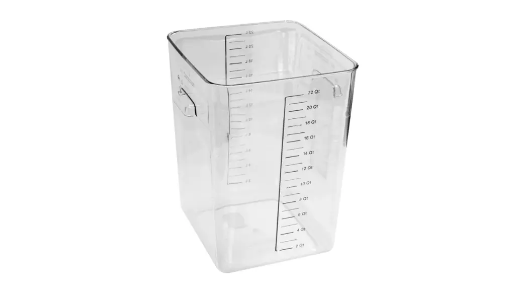 Square Storage Container 22Qt/20.8L Clr