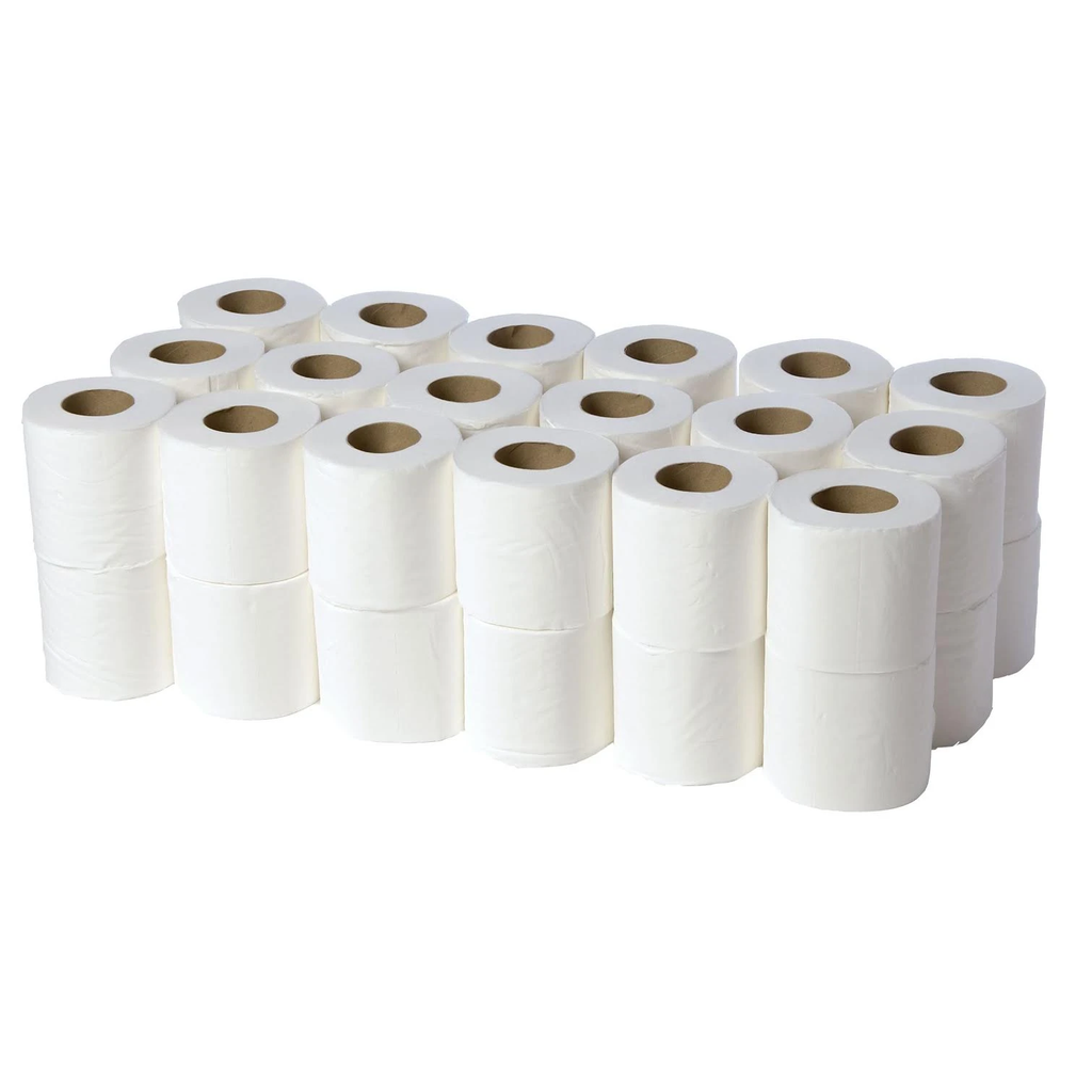 Toilet Roll 140 sheet Plain Recycled Paper 2plyC5 10Roll/Pkt 10Pkt/PP