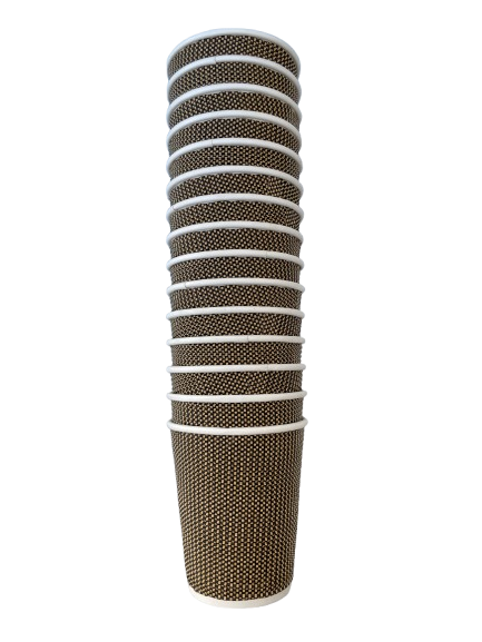 Ripple Brown Paper Cup 12oz 25Pc/Pkt 20Pkt/Ctn 
