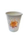 Printed White Yellow Paper Cup 8oz 100% Wood Pulp Paper 50Pc/Pkt 20Pkt/Ctn 