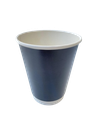 Ripple Black Paper Cup 8oz  25Pc/Pkt 20Pkt/Ctn 