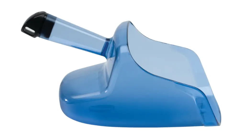 Ergosafe Ice Scoop With Hand Guard Blue