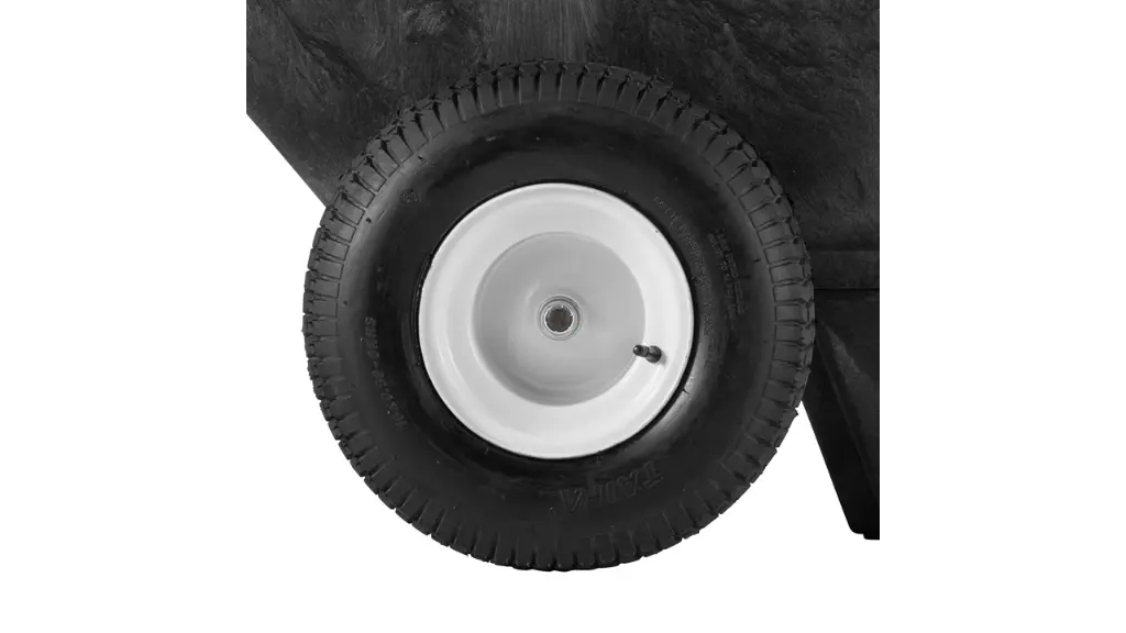 Heavy Duty Big Wheel Cart 8.75 Cubic Foot Assembled Black