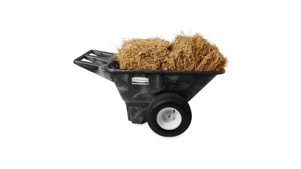 Heavy Duty Big Wheel Cart 8.75 Cubic Foot Assembled Black