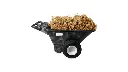 Heavy Duty Big Wheel Cart 8.75 Cubic Foot Assembled Black