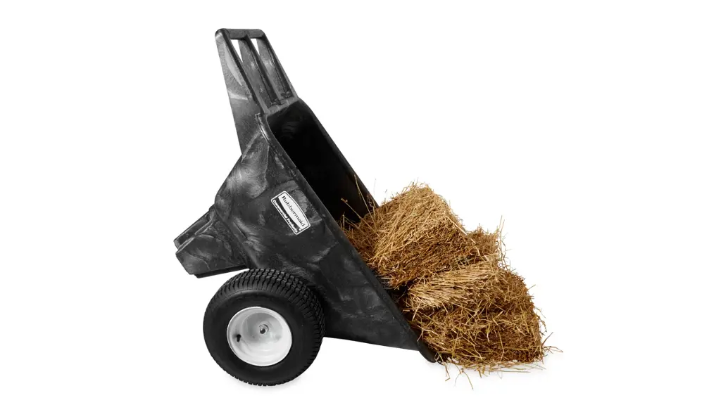 Heavy Duty Big Wheel Cart 8.75 Cubic Foot Assembled Black