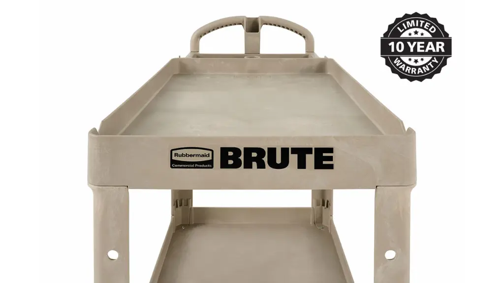 Heavy Duty Utility Cart 2 Shelf 24x36 Beige