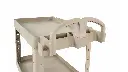 Heavy Duty Utility Cart 2 Shelf 24x36 Beige