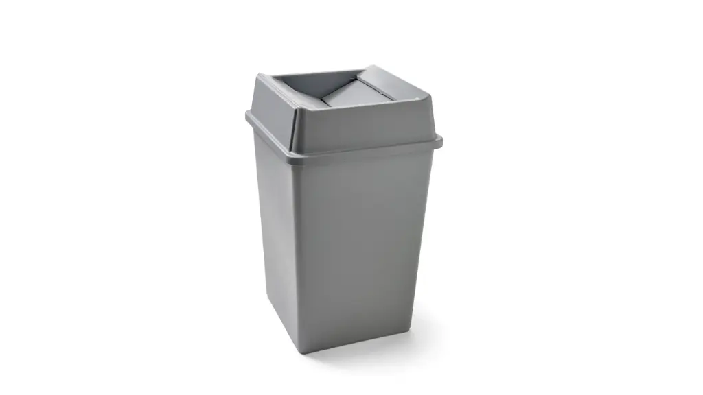 Untouchable Square Swing Lid Gray
