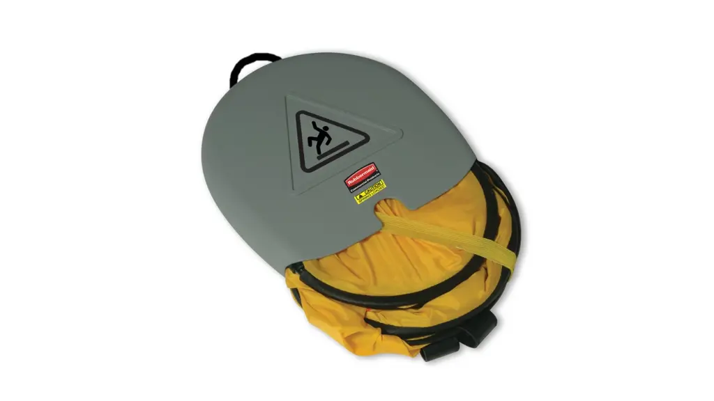 Multilingual "Caution" Folding Safety Cone 20" Yellow