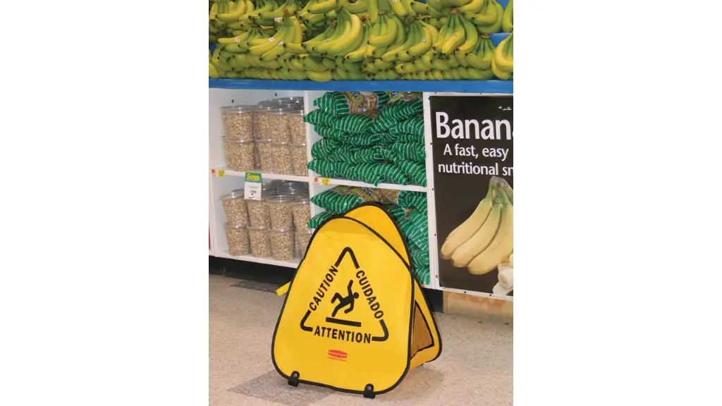 Multilingual "Caution" Folding Safety Cone 20" Yellow