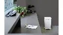 Defenders Square Quiet Step Can 12Gal/45L White