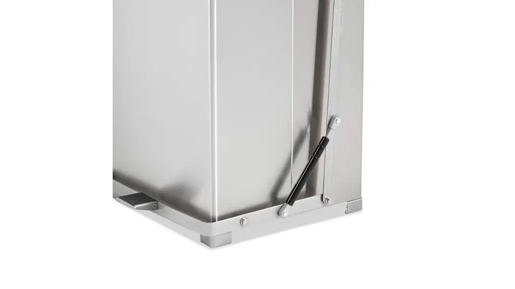 Defenders Squre Quiet Step Can with Wheels 40Gal/151L White