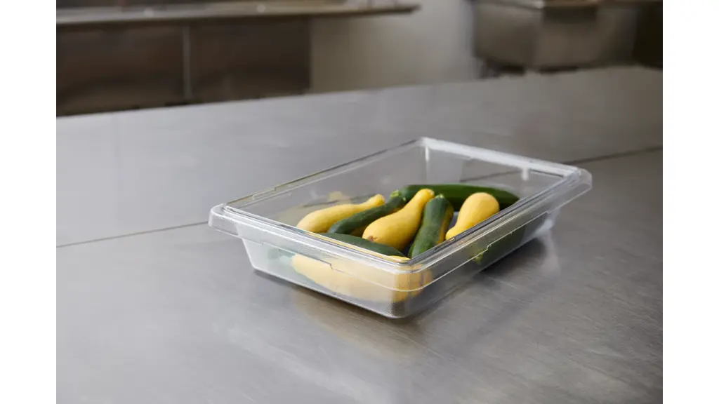 Food Tote Box 5Gal/19L 26"x18"x3.5" Clear