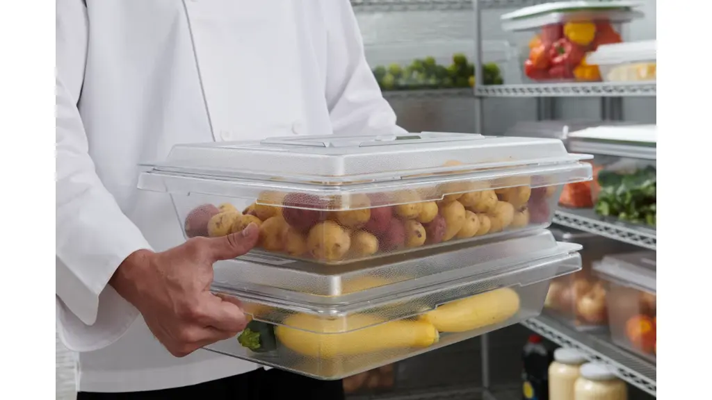 Food Tote Box 5Gal/19L 26"x18"x3.5" Clear