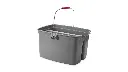 Double Bucket Pail 19QT/18L Gray
