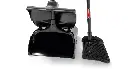 Executive Series Lobby Pro Dustpan With Cover Long Handle Black 
