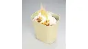 Fire Resistant Wastebasket 28 Qt/27L Beige