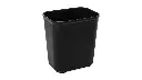 Fire Resistant Wastebasket 28 Qt/27L Black