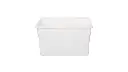Food Tote Box 21.5Gal 18X26X15 White