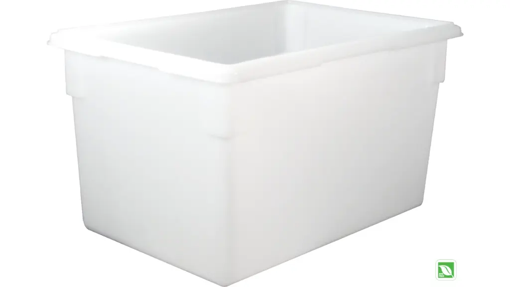 Food Tote Box 21.5Gal 18X26X15 White