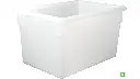 Food Tote Box 21.5Gal 18X26X15 White
