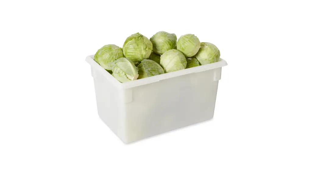 Food Tote Box 21.5Gal 18X26X15 White