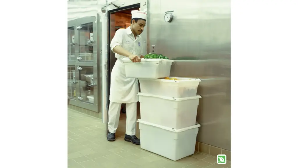 Food Tote Box 21.5Gal 18X26X15 White