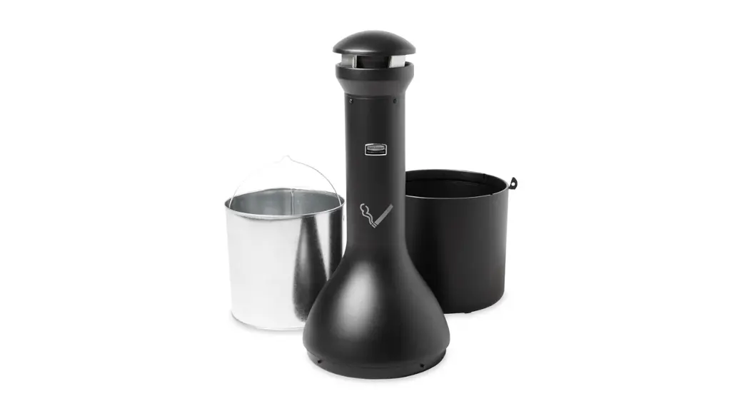 Infinity Black Traditional Free Standing Cigarette Receptacle