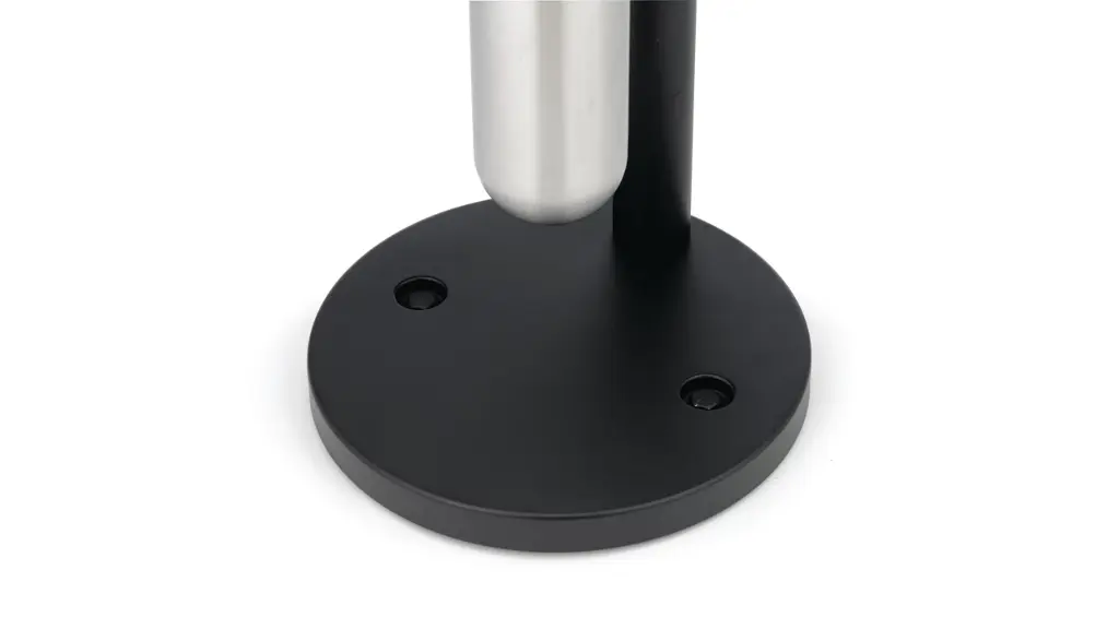 Infinity Wall Mount Smoking Receptacle Stainless Steel With Black Top