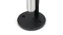 Infinity Wall Mount Smoking Receptacle Stainless Steel With Black Top