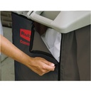 Janitorial Cleaning Cart Vinyl Bag Traditional 24 Gal Brown