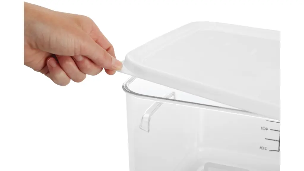 Lid For Square Storage Container 2 QT-8 QT White 