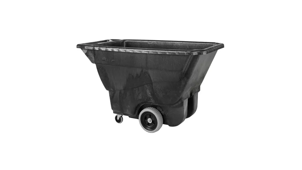 Structural Foam Tilt Truck Utility Duty 1/2 Cubic Yard Black