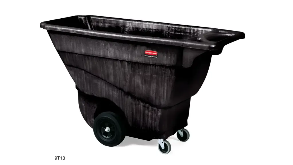 Structural Foam Tilt Truck Utility Duty 1/2 Cubic Yard Black