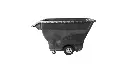 Structural Foam Tilt Truck Standard Duty 1 Cubic Yard 1250Lbs Black