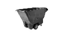 Structural Foam Tilt Truck Standard Duty 1 Cubic Yard 1250Lbs Black