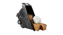 Structural Foam Tilt Truck Standard Duty 1 Cubic Yard 1250Lbs Black