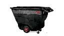 Structural Foam Tilt Truck Standard Duty 1 Cubic Yard 1250Lbs Black
