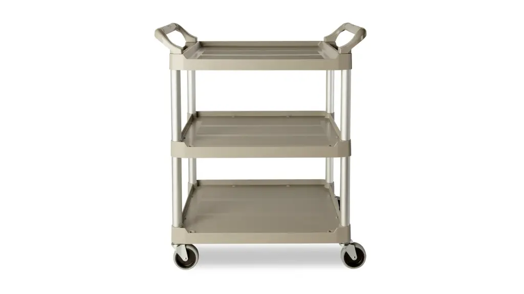 Service Utility Cart With 4"Swivel Casters 200Lbs Capacity Patinum