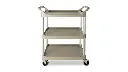 Service Utility Cart With 4"Swivel Casters 200Lbs Capacity Patinum