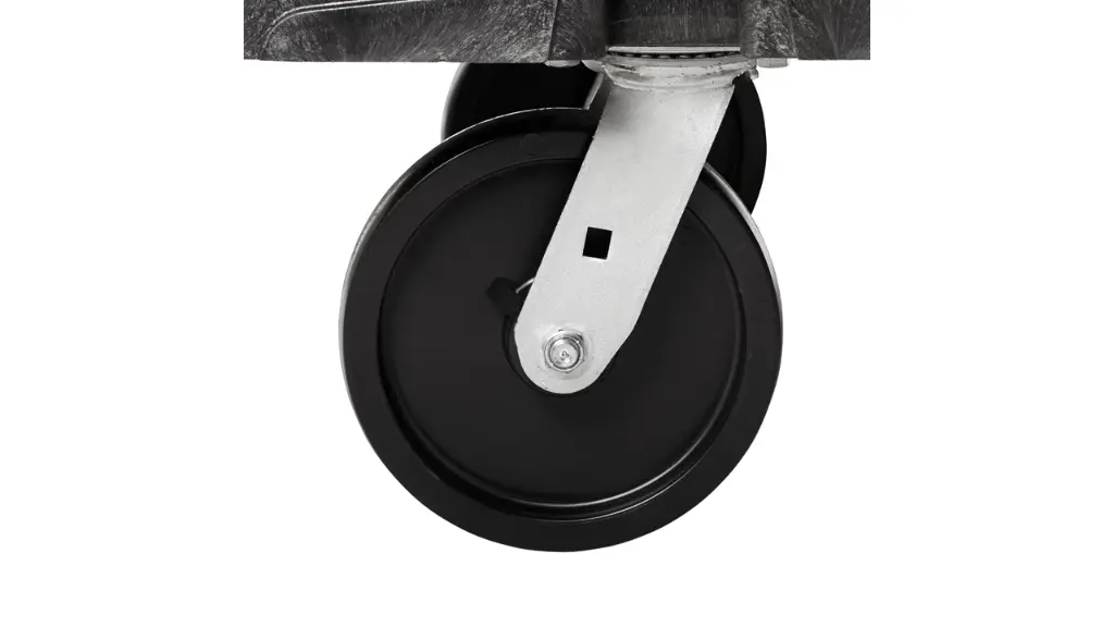 Sheet And Panel Truck 24"X36" With 8" Polyolefin Casters Black
