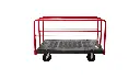 Sheet And Panel Truck 30"X60" With 8" Polyolefin Casters Black