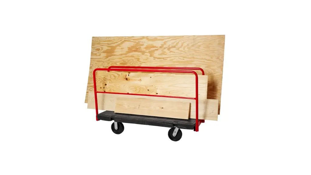 Sheet And Panel Truck 30"X60" With 8" Polyolefin Casters Black