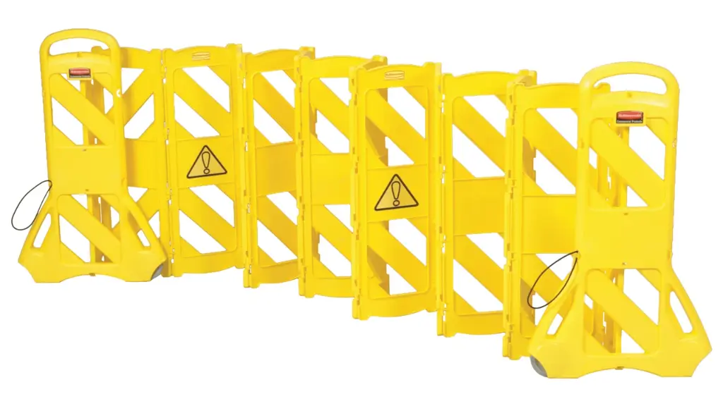 Mobile Barrier 13" Feet Yellow