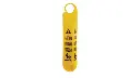 Multilingual "Caution" Hanging Safety Sign 19.5" Yellow