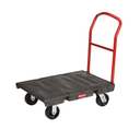 Heavy Duty Platform Truck 24"x36" With 6" Polyolefin Casters Black