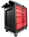 5 Drawer Mobile Work Center Black 