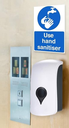 Manual Soap and Foam dispenser wall mounted 1000ml white color ABS