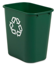 Wastebasket Recycling Medium 28Qt/27L Green